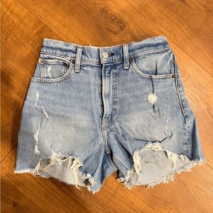 Abercrombie & Fitch Light Blue Jean Shorts